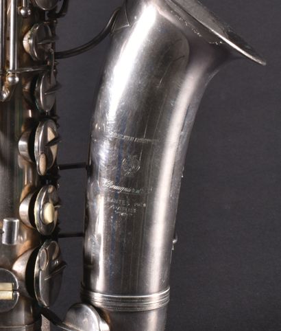 null Saxophone alto de Beaugnier et compagnie à Paris, modèle en métal argenté, vendu...