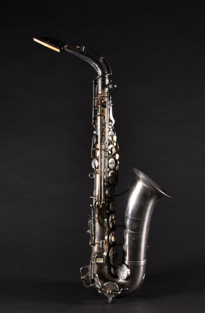 null Saxophone alto de Beaugnier et compagnie à Paris, modèle en métal argenté, vendu...
