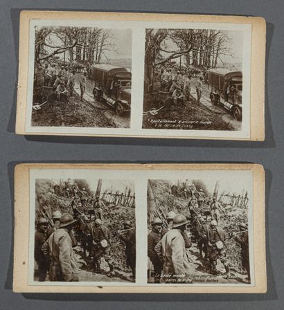 null Grande Guerre 1914-1918

Collection de vingt-sept (27) cartes stéréoscopiques,...