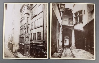 null André Victoire, photographe lyonnais

Rue Lainerie et cour dans le Vieux Lyon,...