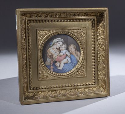 null École française de la fin du XVIIIème siècle

Miniature ronde : la Vierge à...