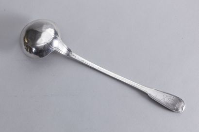 null Ladle in silver model with nets, monogrammed in a leafy shield 

Paris, 1784-1788

Master-smith...