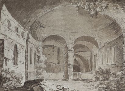 null Jean-Baptiste TIERCE (1737-1794)

Chapelle de la région de Rome ; Le nymphée...