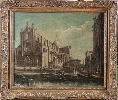 null Dans le goût de Francesco GUARDI (1712-1793)

Vue du Campo S.S. Giovanni e Paolo...