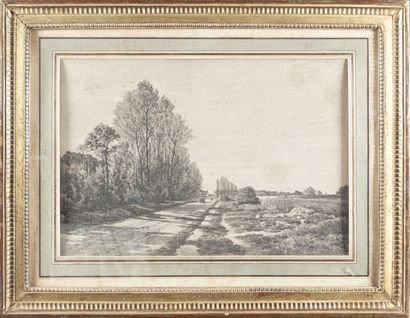 null Auguste ALLONGE (1833-1898)

Carriole sur le chemin

Crayon noir, signé en bas...