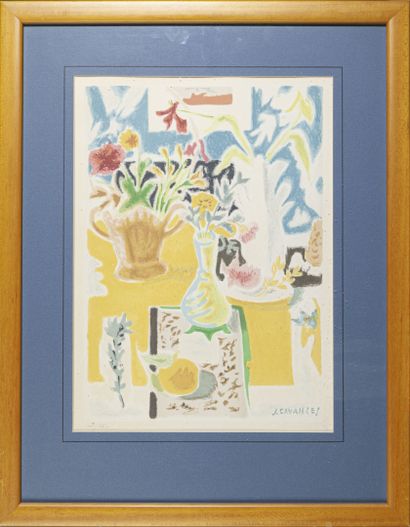 null Jules CAVAILLES (1901-1977)

Fleurs

Lithographie signée en bas à droite dans...