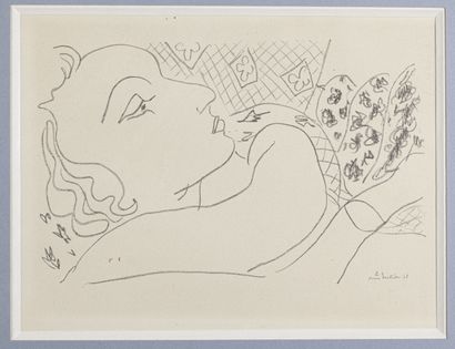 null D'après Henri MATISSE (1869-1954)

Portrait de femme, de la série de Thème et...