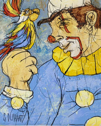 null Gérard GOUVRANT (1946)

Le meilleur ami du clown

Huile sur toile signée en...