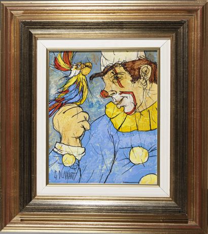 null Gérard GOUVRANT (1946)

Le meilleur ami du clown

Huile sur toile signée en...