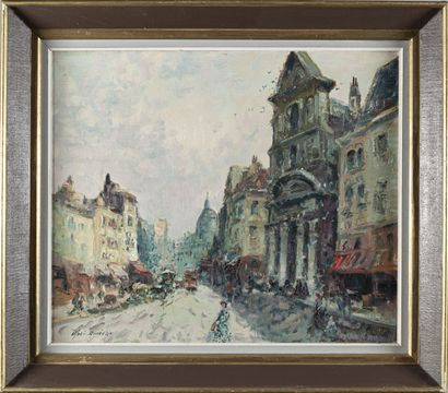 Merio AMEGLIO (1897-1970) 
Paris, la rue...