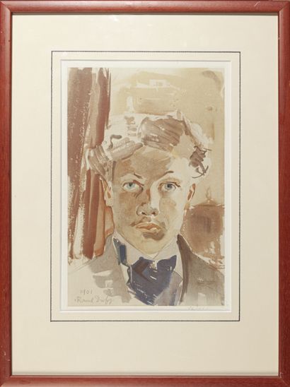 null D'après Raoul DUFY (1877-1953)

Autoportrait 

Lithographie signée et datée...