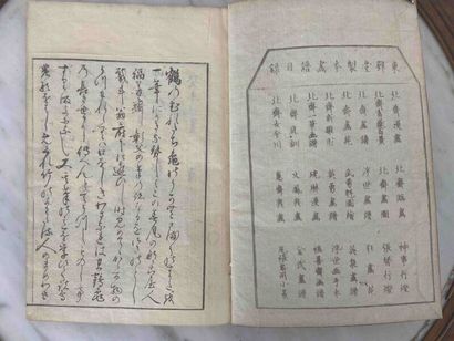 null JAPON - Fin de période EDO (1603-1868) 

Recueil Ukiyo-e, composé à partir d'estampes...