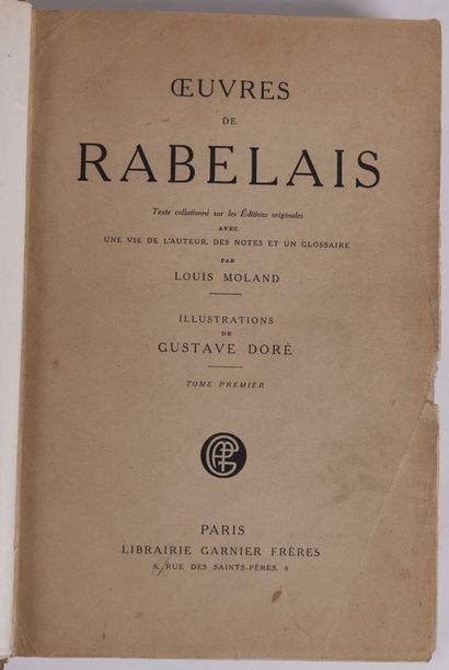 null RABELAIS. Oeuvres

Avec une vie de l'auteur, des notes et un glossaire par Louis...