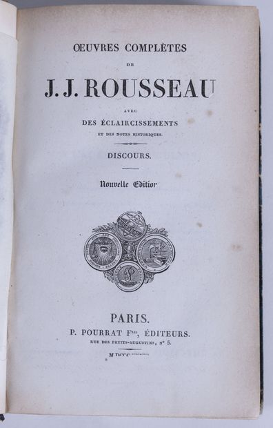 null ROUSSEAU (Jean-Jacques). Oeuvres complètes

Discours. Lettres à d'Alembert....
