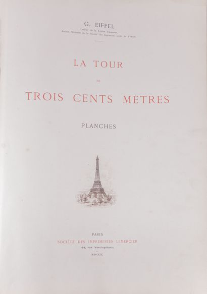 null EIFFEL (Gustave). La Tour de 300 mètres.

Un volume de planches sur les détails...