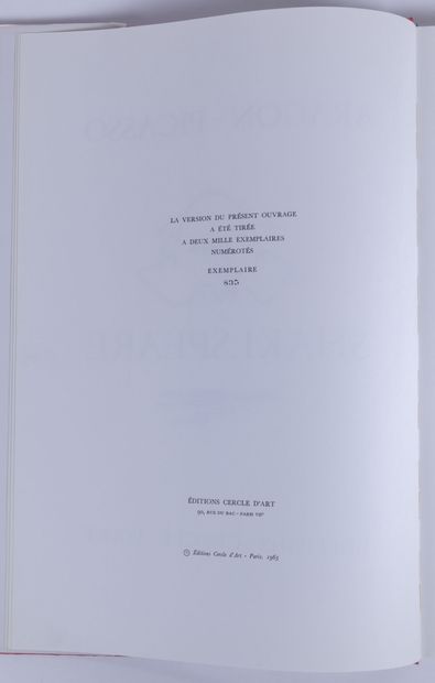 null ARAGON (Louis) & PICASSO (Pablo). Shakespeare

Paris, éditions cercle d'art,...