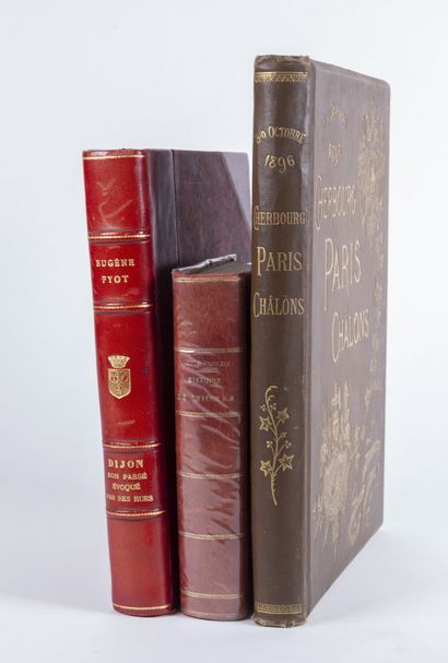 null [BOURGOGNE]. Réunion de trois volumes:

- FYOT (Eugène). Dijon, son passé évoqué...