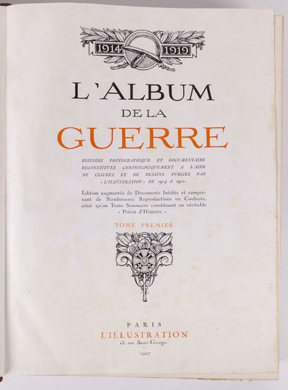 null L'ILLUSTRATION - L'album de la guerre 

2 grands volumes in-folio, 1927

Rousseurs,...