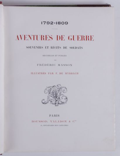  [ARMEE]. Réunion de 4 volumes: 
- HEUZE (Paul). L'épopée belge dans la grande guerre,...