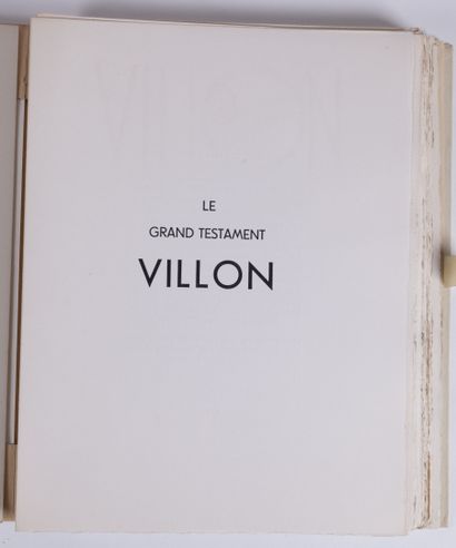 null VILLON (François). Le grand testament.

Aquarelles Originales de Robert Vincent...