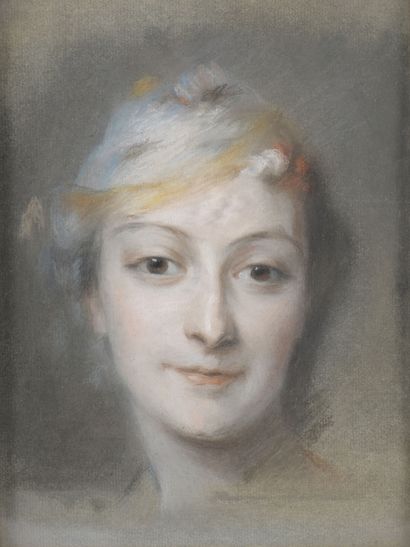 null D'après Quentin de LA TOUR

Portrait de femme 

Pastel 

H. 33,5 cm L. 25 cm...