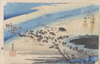 Utagawa HIROSHIGE I (1797-1858) 
La rive...