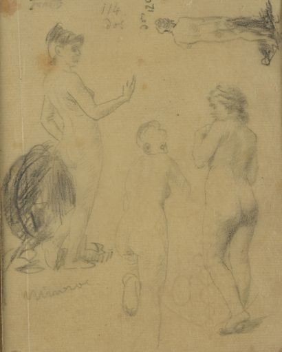 null Henri FANTIN-LATOUR (1836 - 1904)

Étude de nus

Crayon noir sur papier calque,...
