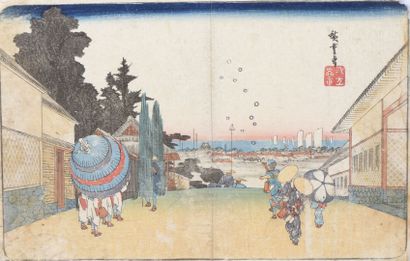 Utagawa HIROSHIGE I (1797-1858) 
Kasumigaseki...