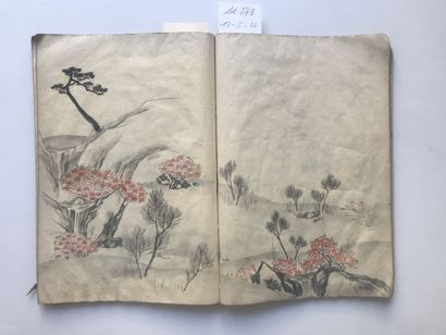 null JAPON, début du XIXème siècle

Un recueil d'aquarelles, relié

Signé Tusida

1...