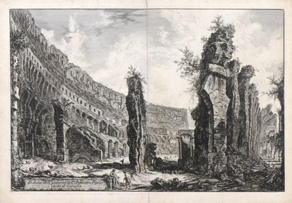  Giovanni Battista PIRANESI (1720 - 1778) 
Intérieur de l'amphithéâtre Flavien, dit...