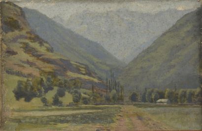 Victor Louis FOCILLON (1849-1918) 
Paysage...