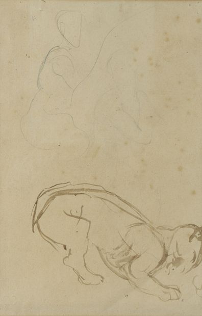 null Eugène DELACROIX (1798 - 1863)

Écorché, jambe postérieure gauche de cheval...
