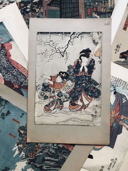 Utagawa KUNISADA I (1786-1864) 
Enfant et...