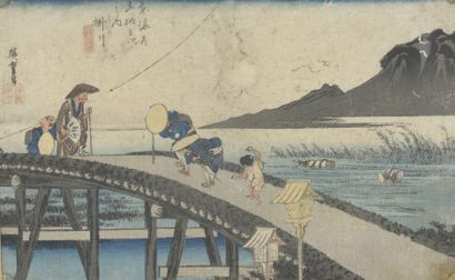 Utagawa HIROSHIGE I (1797-1858) 
Kakegawa-juku,...