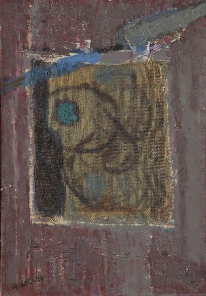 null Anita de CARO (1909-1998)

Fenêtre, 1960

Huile et collage de toile sur toile,...