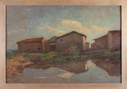 null Gabriel TREVOUX (1859-1942)

Loire, masures au bord d'un étang à Curtieux

Huile...