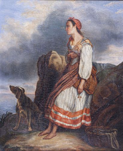 null C. MANGUIN - XIe siècle

Jeune femme et son chien 

Huile sur toile signée et...