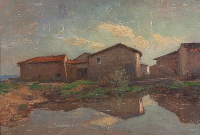 null Gabriel TREVOUX (1859-1942)

Loire, masures au bord d'un étang à Curtieux

Huile...