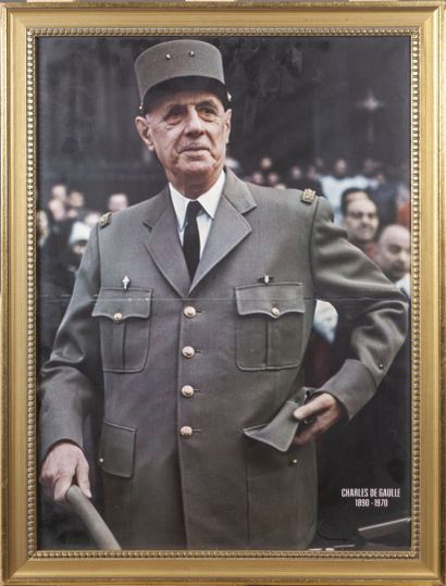 Portrait du Général de Gaulle 
Photographie...
