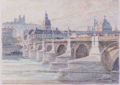 null Van COSTELLI (?), XXe siècle

Fourvière vue de la place Bellecour, le pont de...