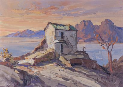 null Pierre BACH (1906-1971)

Corse, Maison au bord de mer au crépuscule - Maison...