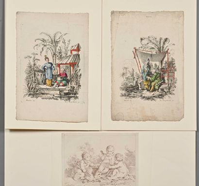 null D'après François BOUCHER (1703 - 1770)

Le feu, planche de la suite Les Eléments....