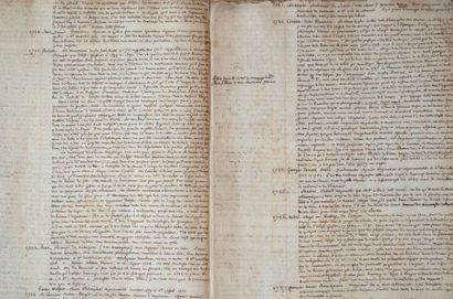 null ALCHIME / PHILOSOPHIE HERMÉTIQUE. Manuscrit de 38 pp. gd in-folio, d'une fine...