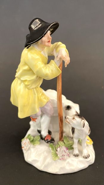 null MEISSEN, XVIIIe siècle

Berger et son chien.

Petite groupe en porcelaine à...
