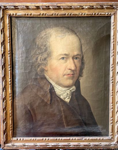 null École ALLEMANDE vers 1800

"Portrait d'homme en buste"

Toile d'origine.

H....