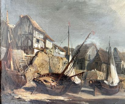 null École FRANÇAISE du XIXe siècle

"Marée basse" - "Les barques"

Deux huiles sur...