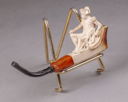 null Cigar lighter in meerschaum and horn with the effigy of Napoleon Bonaparte

L....