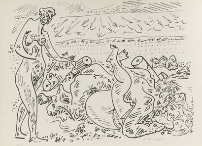 André MASSON (1896-1987) 
Erotic drawings,...