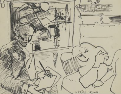 null Ludovic KLIMEK (1912-1993)

After Jroun

Felt pen drawing on paper, titled lower...