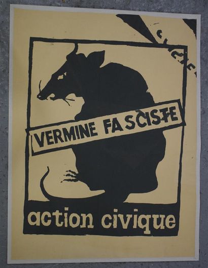 null [Affiche de mai 1968]

École Nationale supérieure des Beaux-Arts

Vermine fasciste...
